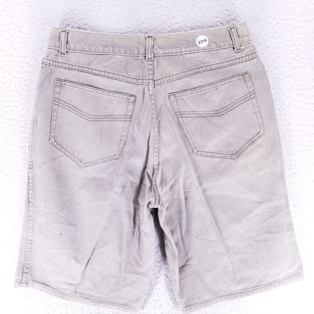 Rigolletto Jean Shorts Denim Cotton Mens SZ 34 Gray Straight VTG Baggy 90s Y2K